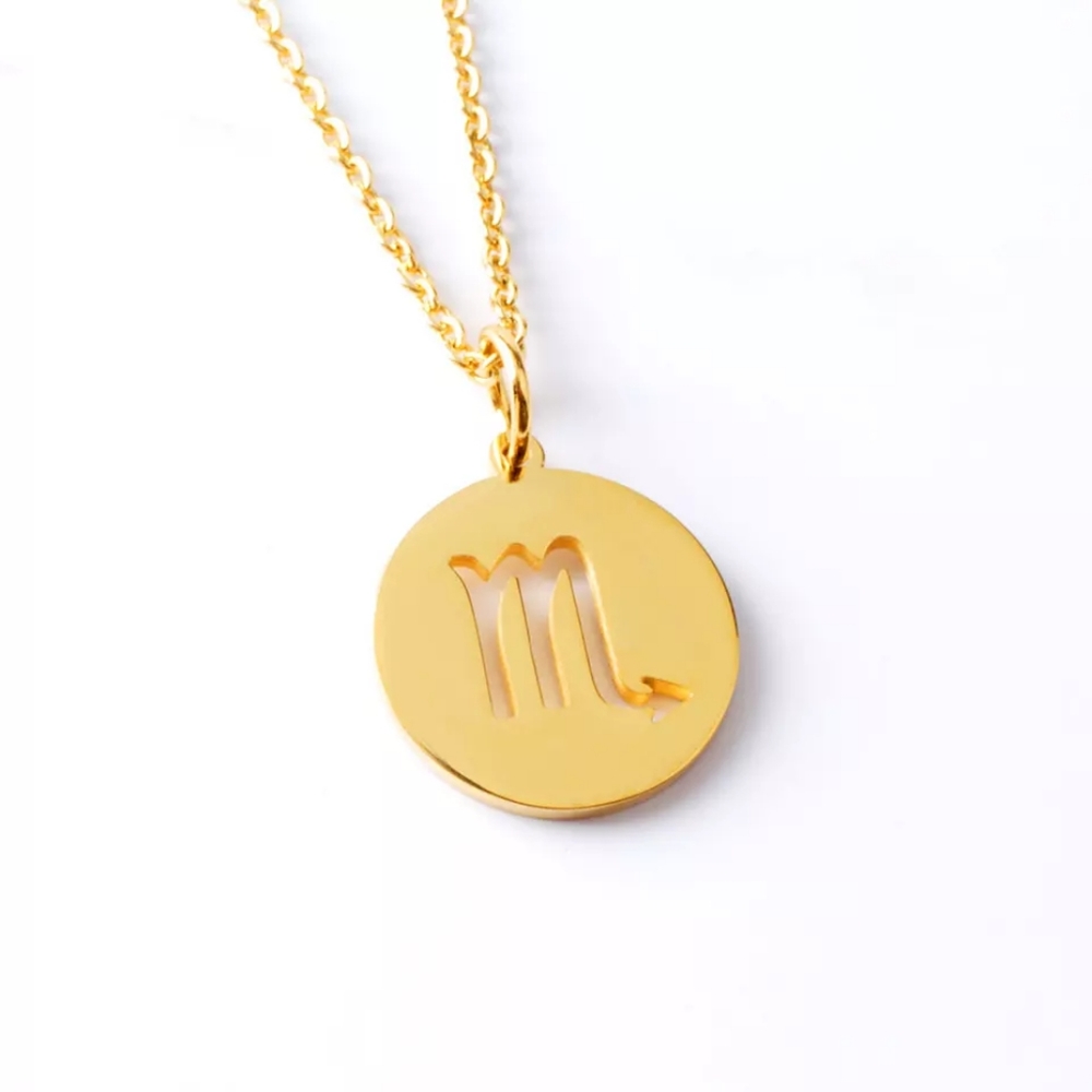 Scorpio Gold Zodiac Necklace